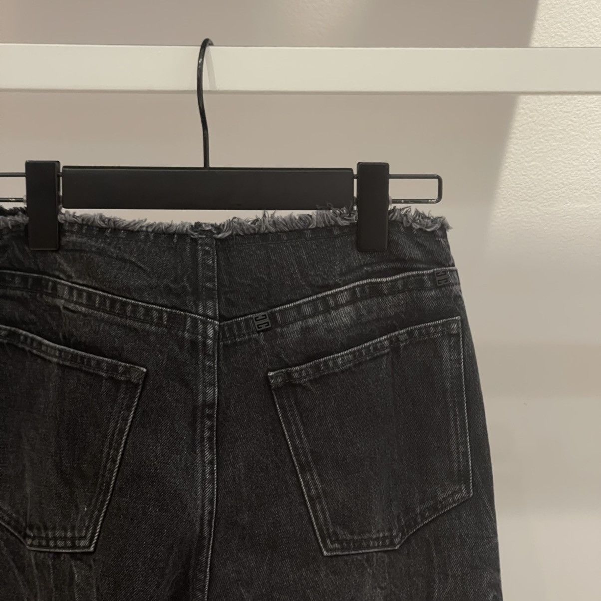 Givenchy Givenchy Wide-Leg Denim Cotton Jeans Size 26" / US 2 / IT 38 - 4 Thumbnail