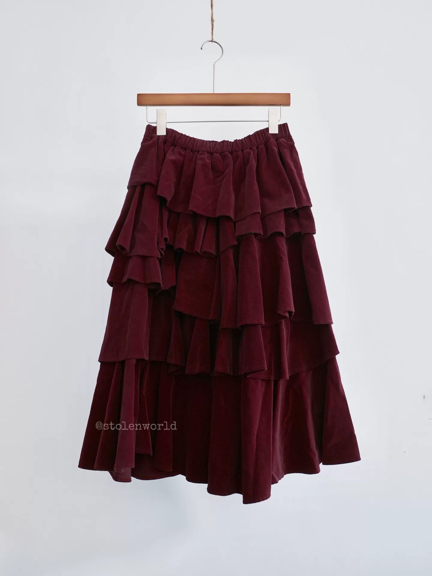 Rei Kawakubo Comme des Garçons Red Velvet Cake Dress Size 32" / US 10 / IT 46 - 1 Thumbnail