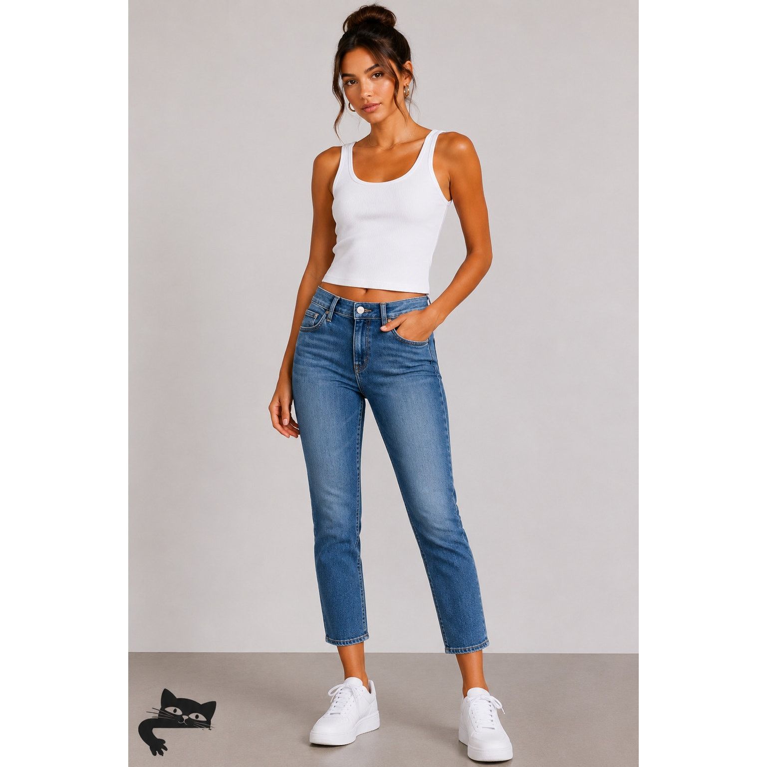 AG Adriano Goldschmied AG-ED Adriano Light Wash Prima Crop Cigarette Leg Jean 30 Size 30" / US 8 / IT 44 - 3 Thumbnail