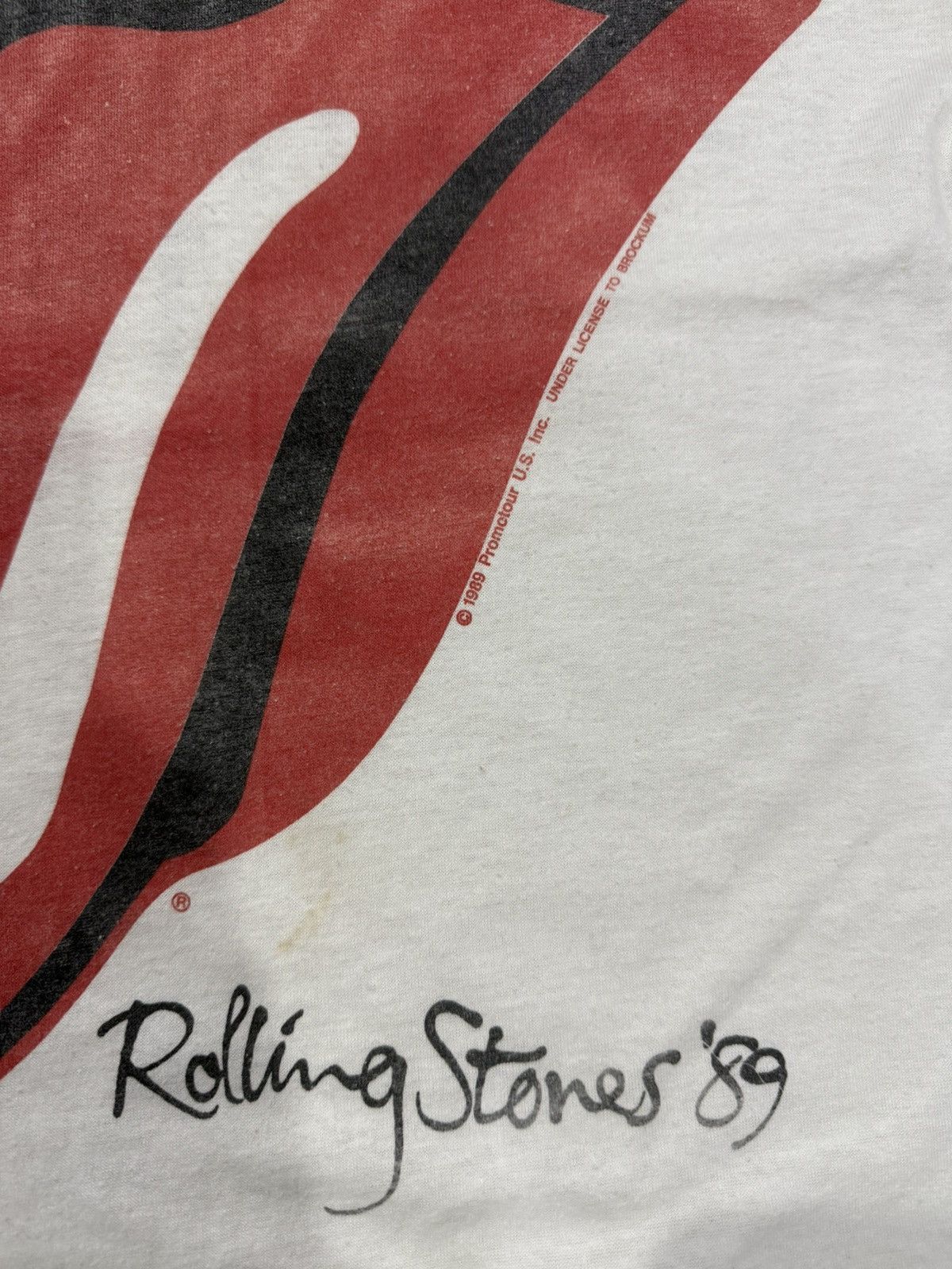 Band Tees Vintage Rolling Stones The North American Tour 1989 Bandtees Size US XL / EU 56 / 4 - 4 Thumbnail