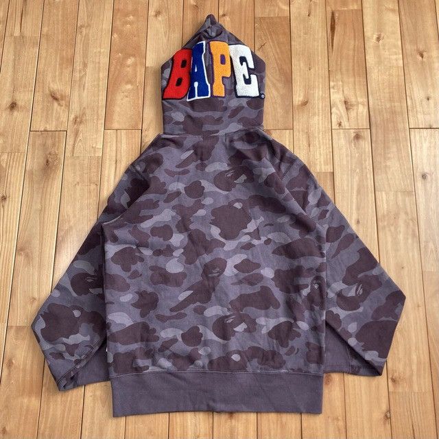 Bape BAPE CAMO APE Head full zip hoodie burgundy a bathing ape Size US M / EU 48-50 / 2 - 3 Thumbnail