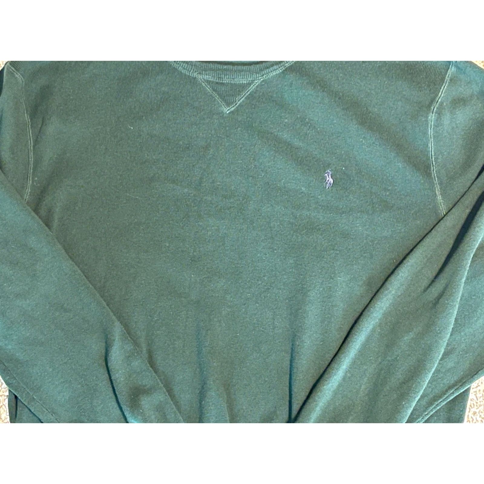 Polo Ralph Lauren Polo Ralph Lauren Sweater Shirt Men XXL Green Long Sleeve Crew Neck 100% Cotton Embroidered Logo Knit Pullover Size US XXL / EU 58 / 5 - 2 Thumbnail