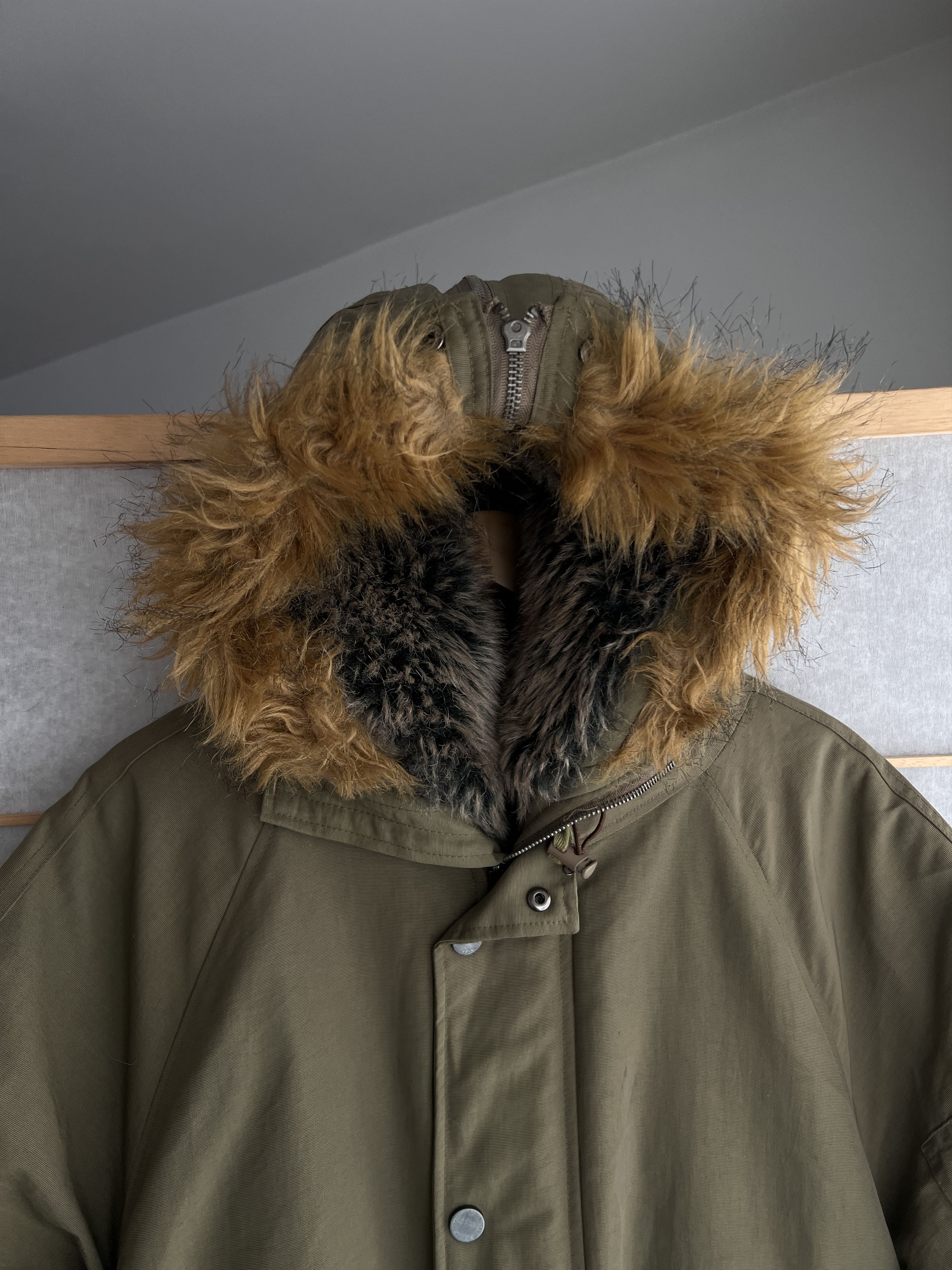 Le Grande Bleu (L.G.B.) Avant garde vintage faux fur hood bomber jacket y2k cropped Size US L / EU 52-54 / 3 - 9 Thumbnail