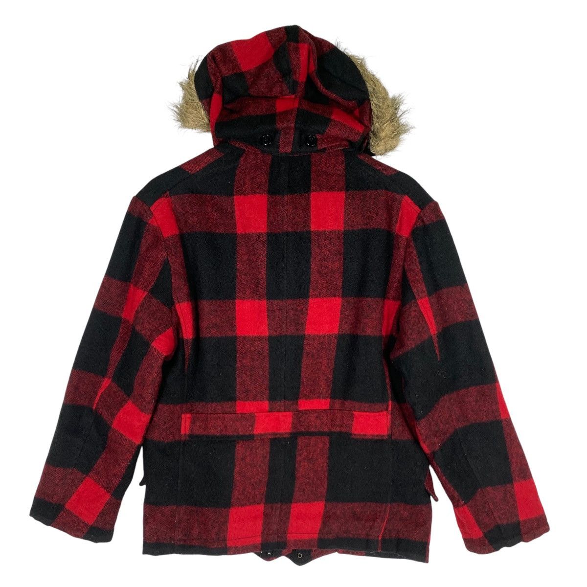 If Six Was Nine × Le Grande Bleu (L.G.B.) × PPFM Vintage Ppfm Plaid Checked Faux Fur Size US L / EU 52-54 / 3 - 8 Thumbnail