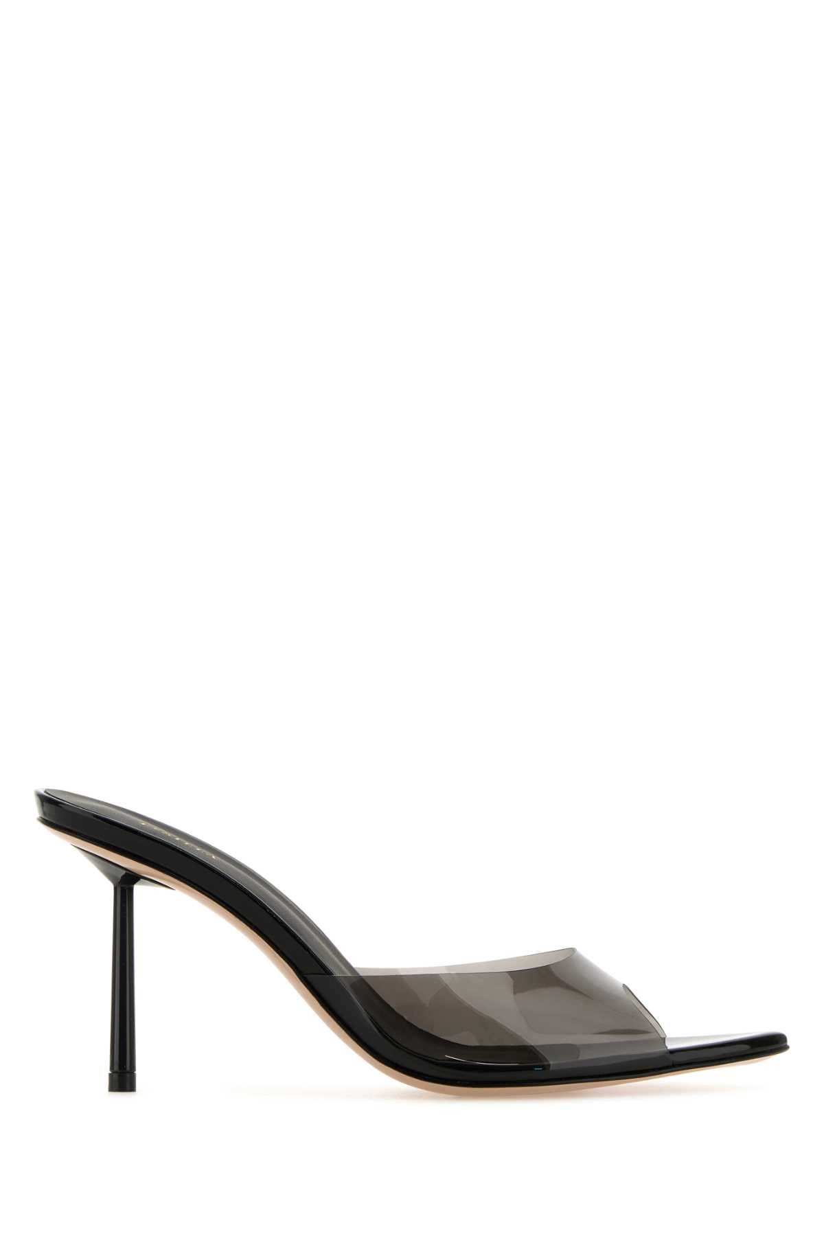 image of Le Silla Black Pvc Bella Mule Shoess Shoes, Women's (Size 9)