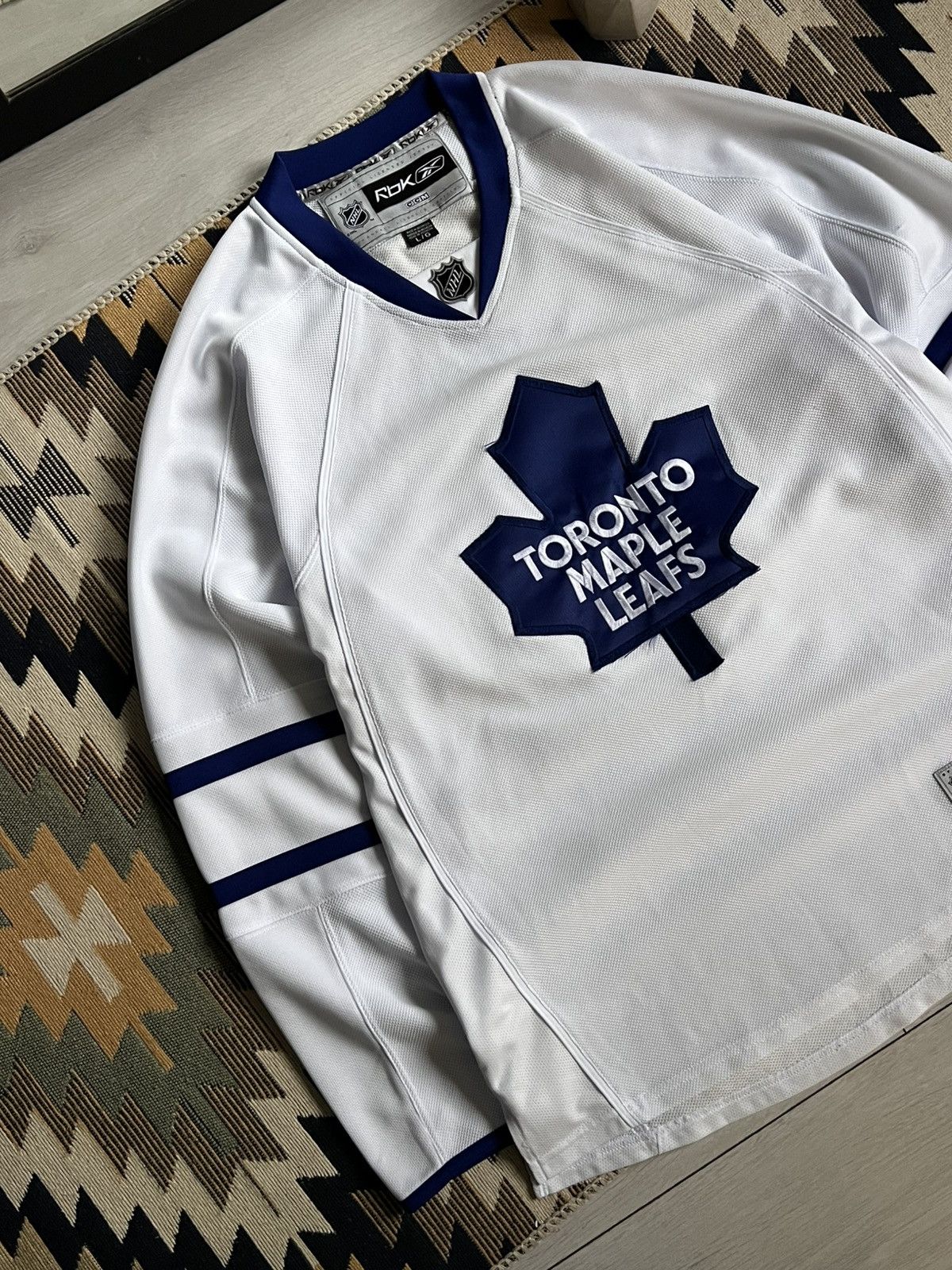Reebok Toronto Maple Leafs Vintage 90's CCM Hockey Jersey Size US L / EU 52-54 / 3 - 2 Thumbnail