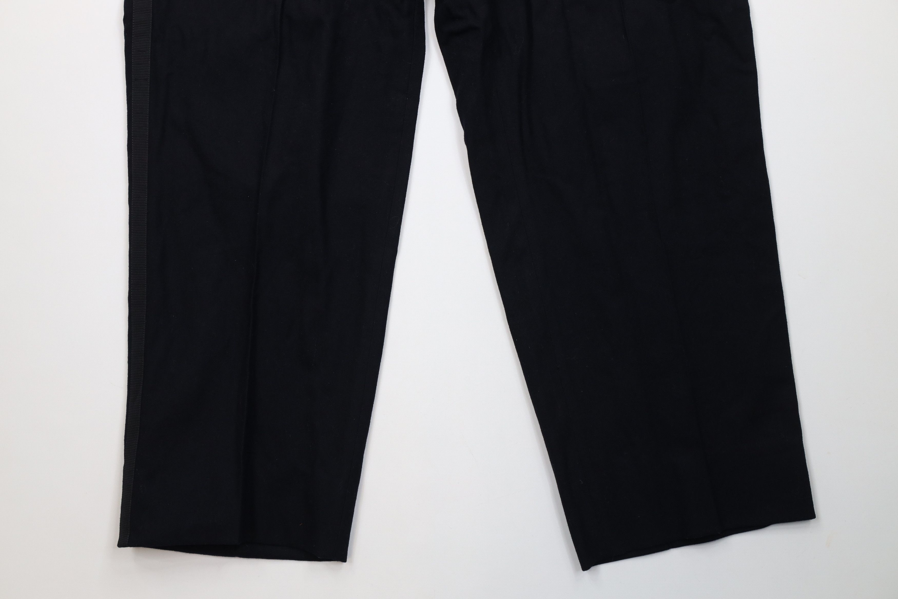 Vintage Vintage 50s Korean War Heavy Wool Wide Leg Pants Blue USA Size US 38 / EU 54 - 4 Thumbnail