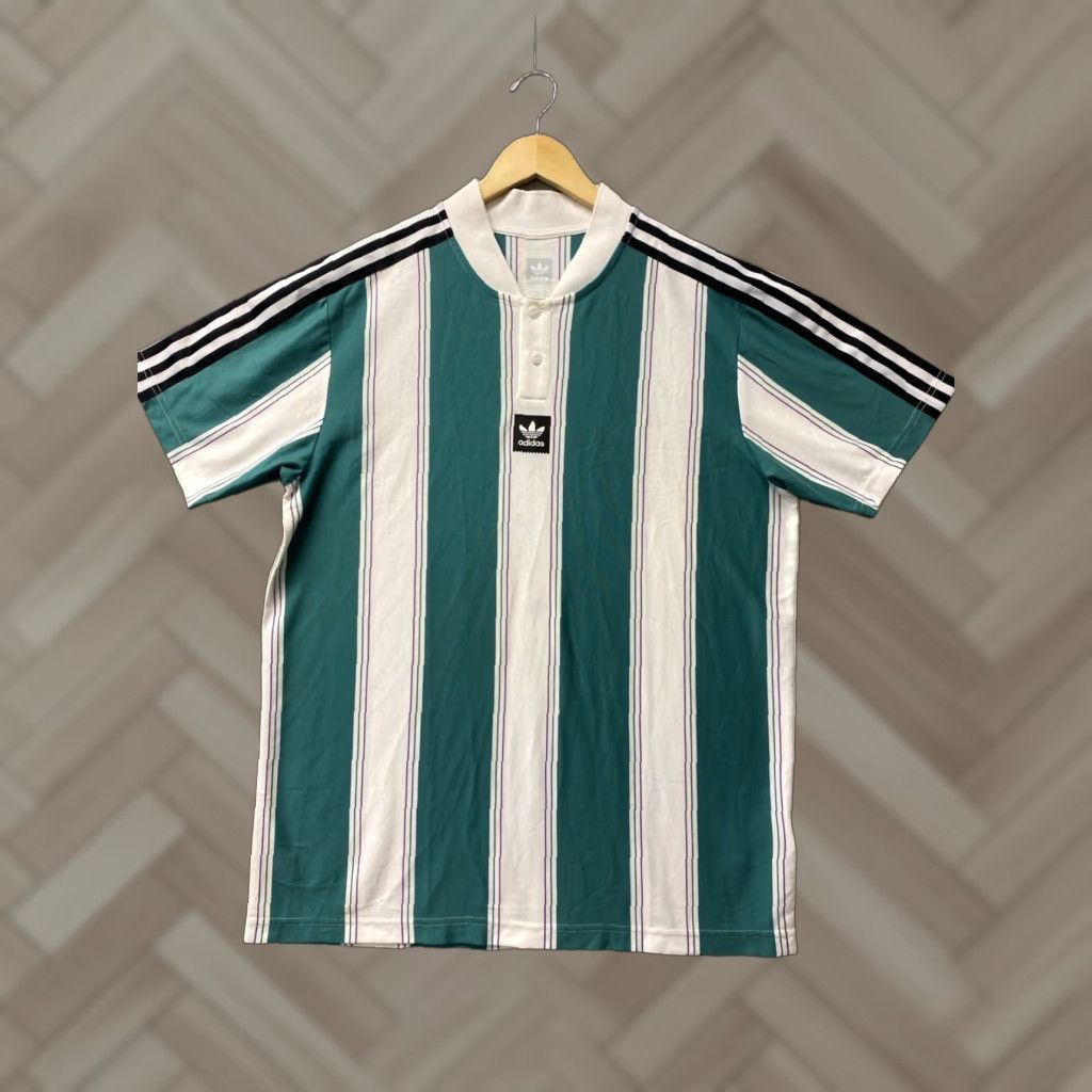 Adidas Adidas Polo Shirt Men L Cotton Blend Primegreen White / 162-40 Size US L / EU 52-54 / 3 - 1 Thumbnail