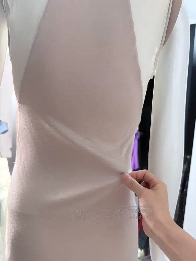 Helmut Lang Helmut Lang A silk satin gauze cotton dress Size M / US 6-8 / IT 42-44 - 8 Thumbnail