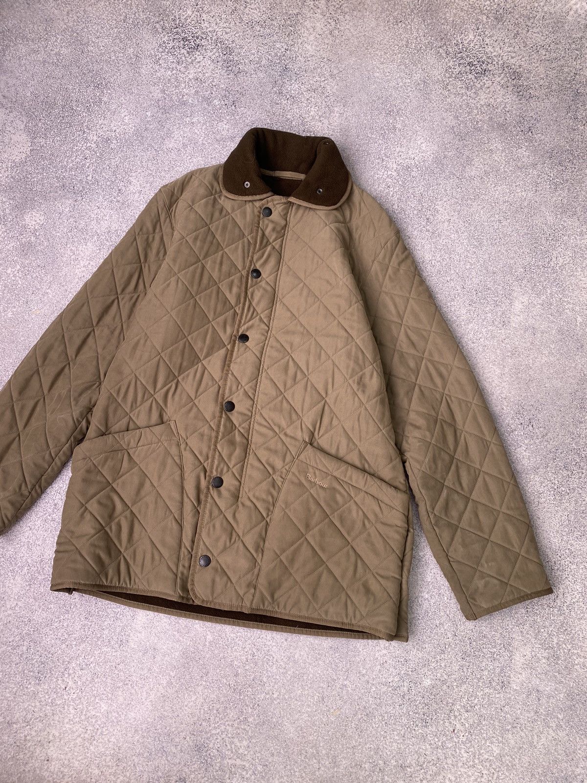 Barbour × Vintage Vintage Barbour Microfibre Polarquilt T Long Quilted Jacket Size US M / EU 48-50 / 2 - 4 Thumbnail
