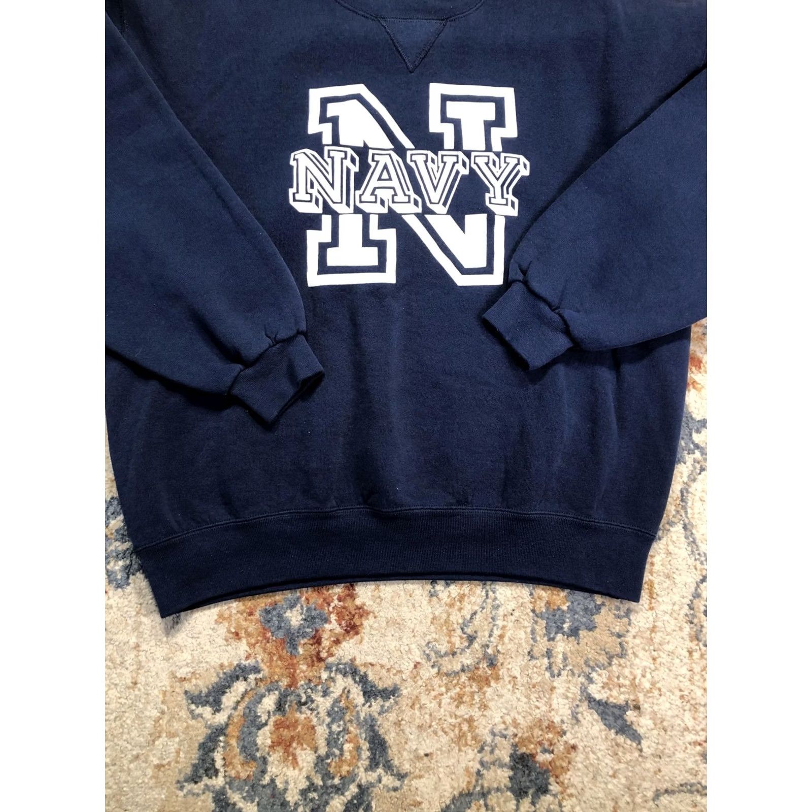 Soffe VINTAGE Soffe Navy Sweatshirt Mens Large Blue Fleece Crewneck College USA 90s Size US L / EU 52-54 / 3 - 5 Thumbnail
