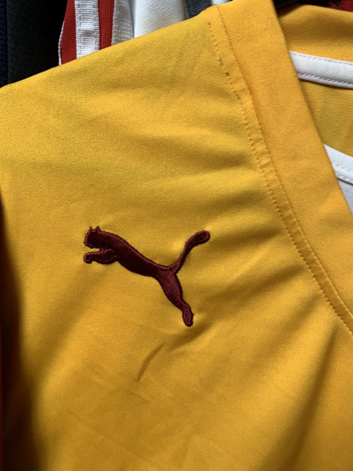 Puma 🔥PUMA MOTHERWELL 2013/14 HOME LOONG SLEEVE SOCCER JERSEY Size US L / EU 52-54 / 3 - 6 Thumbnail