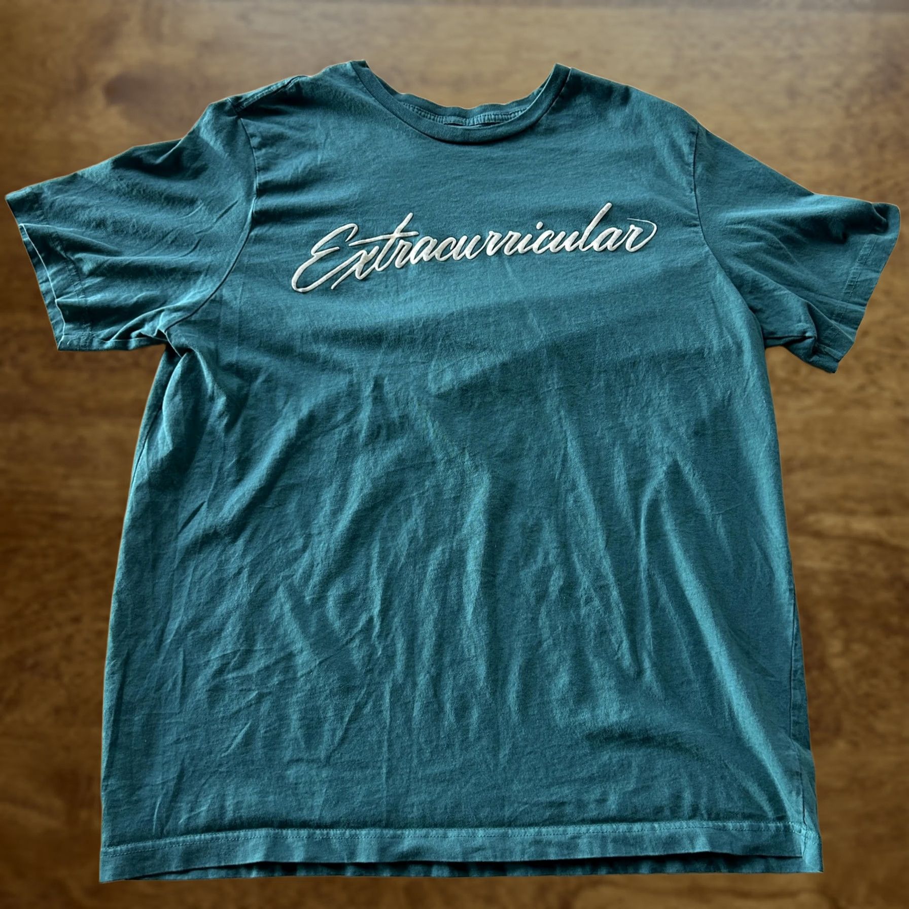 Logo 7 Extracurricular Shirt Mens XL Green Script Logo Graphic Golf Tee T-Shirt Size US XL / EU 56 / 4 - 1 Thumbnail