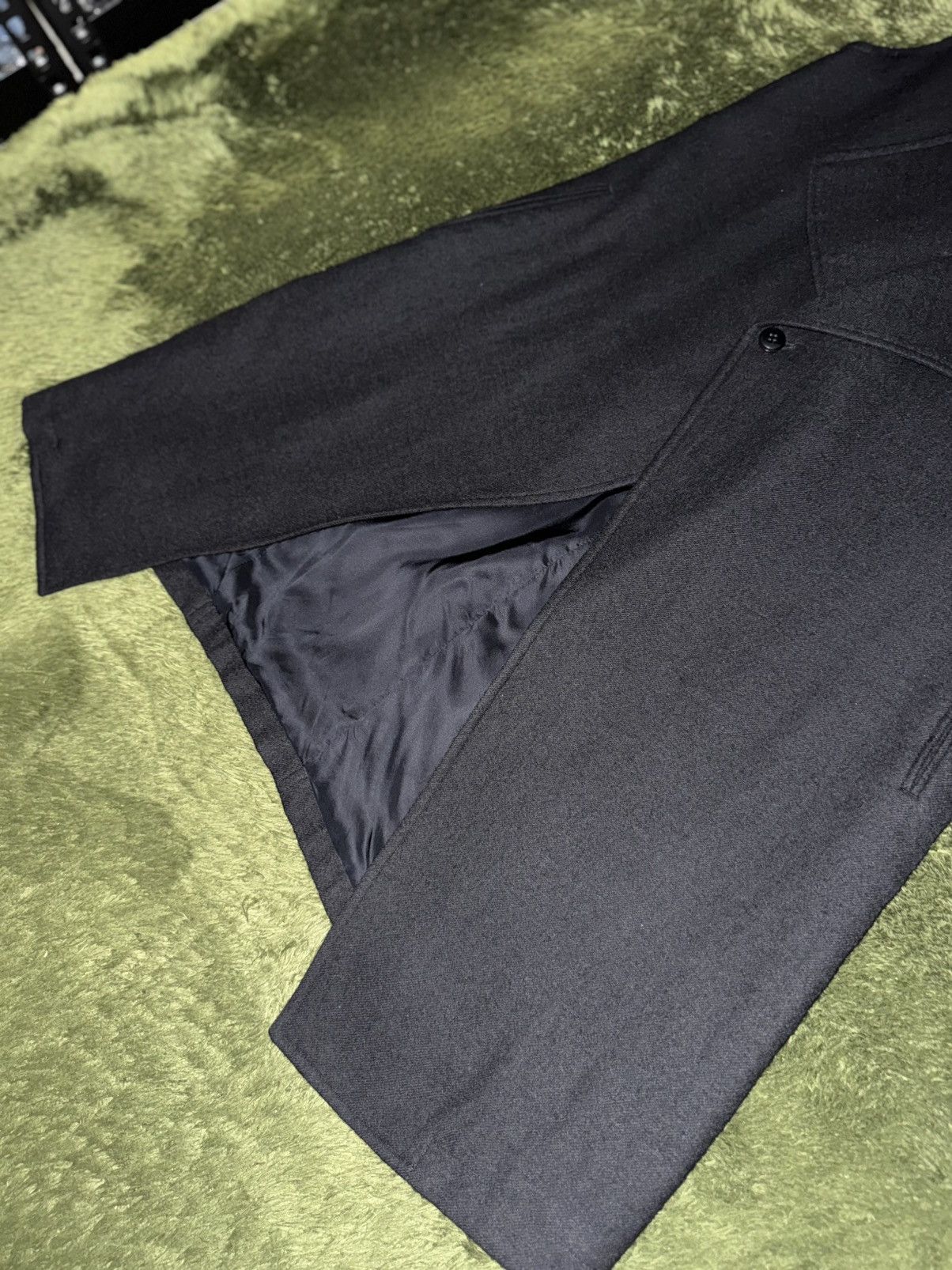 Y's [1] Y’s Yohji Yamamoto One-Button Wool Long Vest Black Size M / US 6-8 / IT 42-44 - 5 Thumbnail
