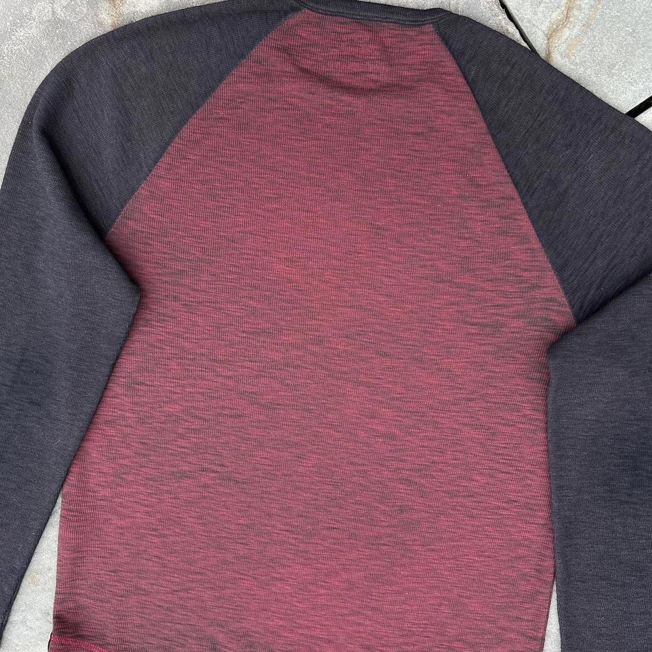 Lucky Brand Black and Red Garment Dyed Raglan Waffle Knit Thermal Size US M / EU 48-50 / 2 - 5 Thumbnail