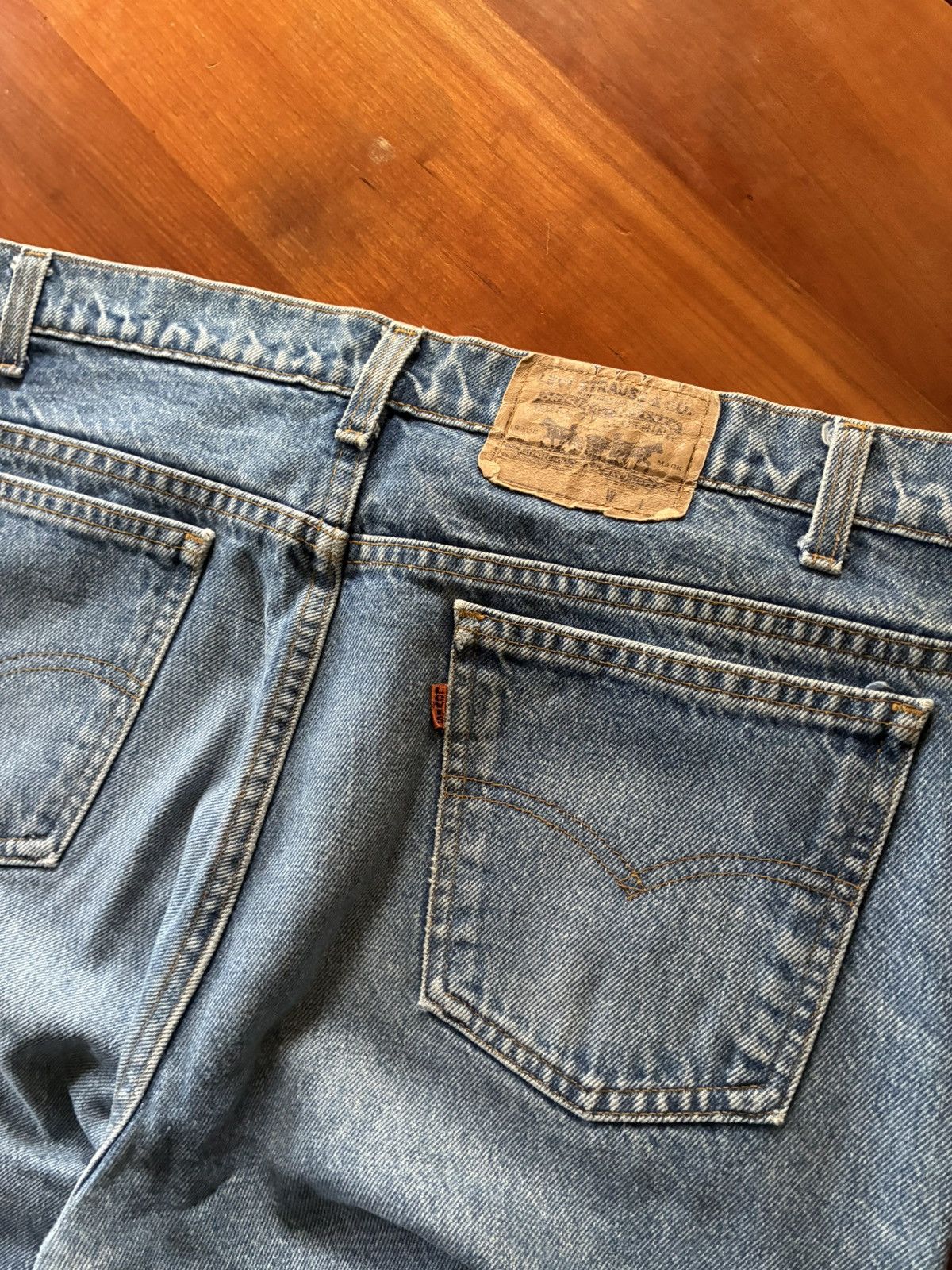 Levi's Vintage 80s Levi’s orange tab baggy denim jeans Size US 36 / EU 52 - 2 Thumbnail