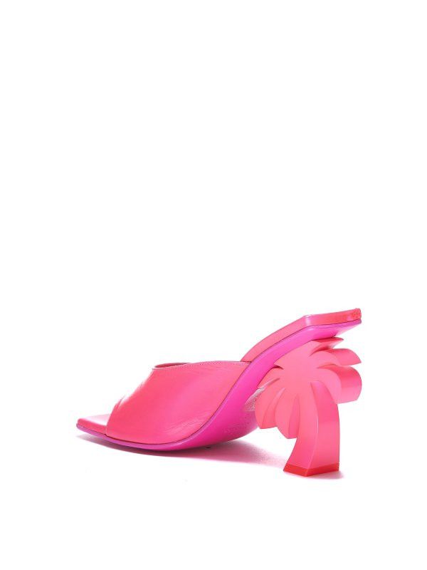 Palm Angels o1y1125 Mules in Fuchsia Size US 6 / IT 36 - 3 Thumbnail