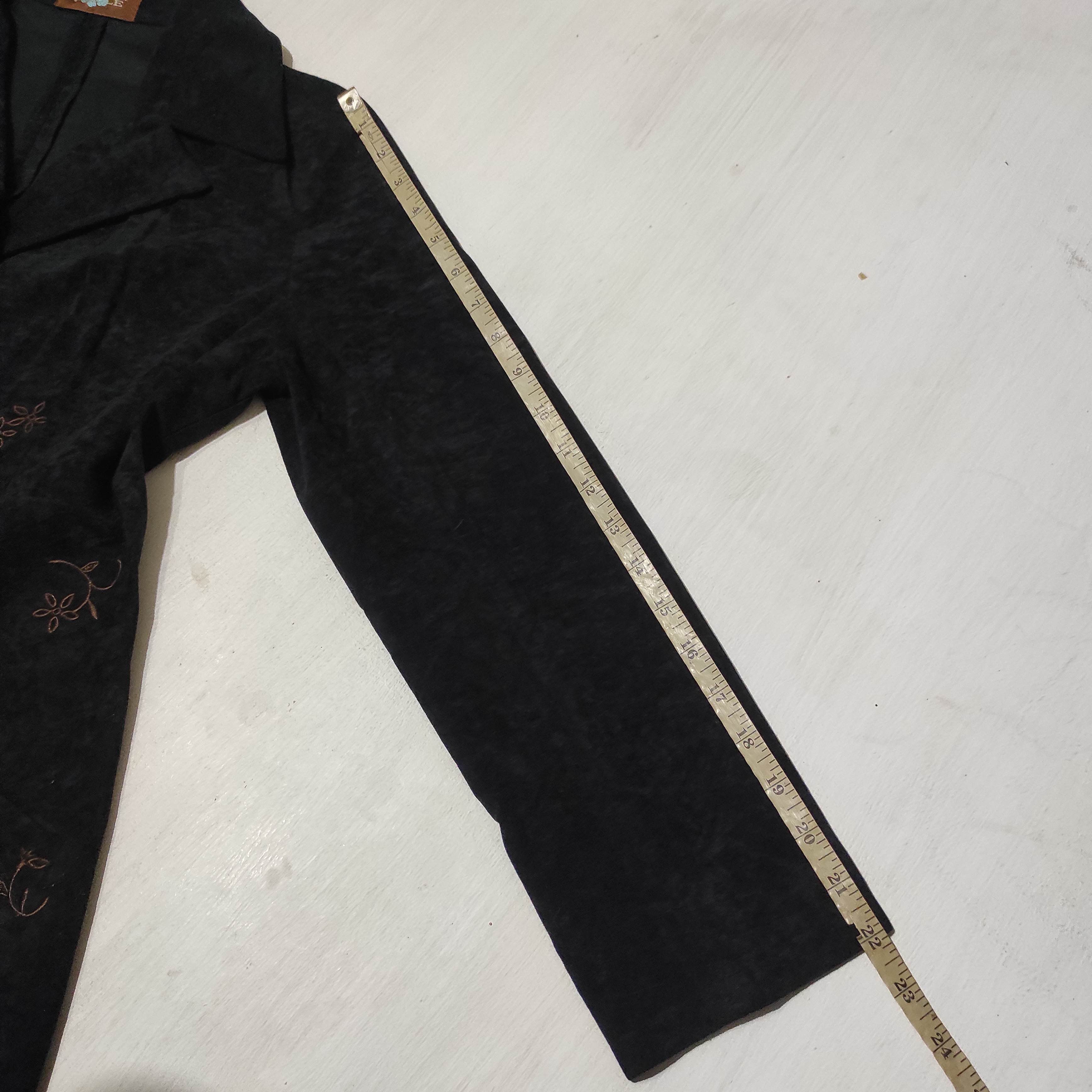 Vintage Vintage Flower Circle Embroidered Long Blazer Size M / US 6-8 / IT 42-44 - 13 Thumbnail
