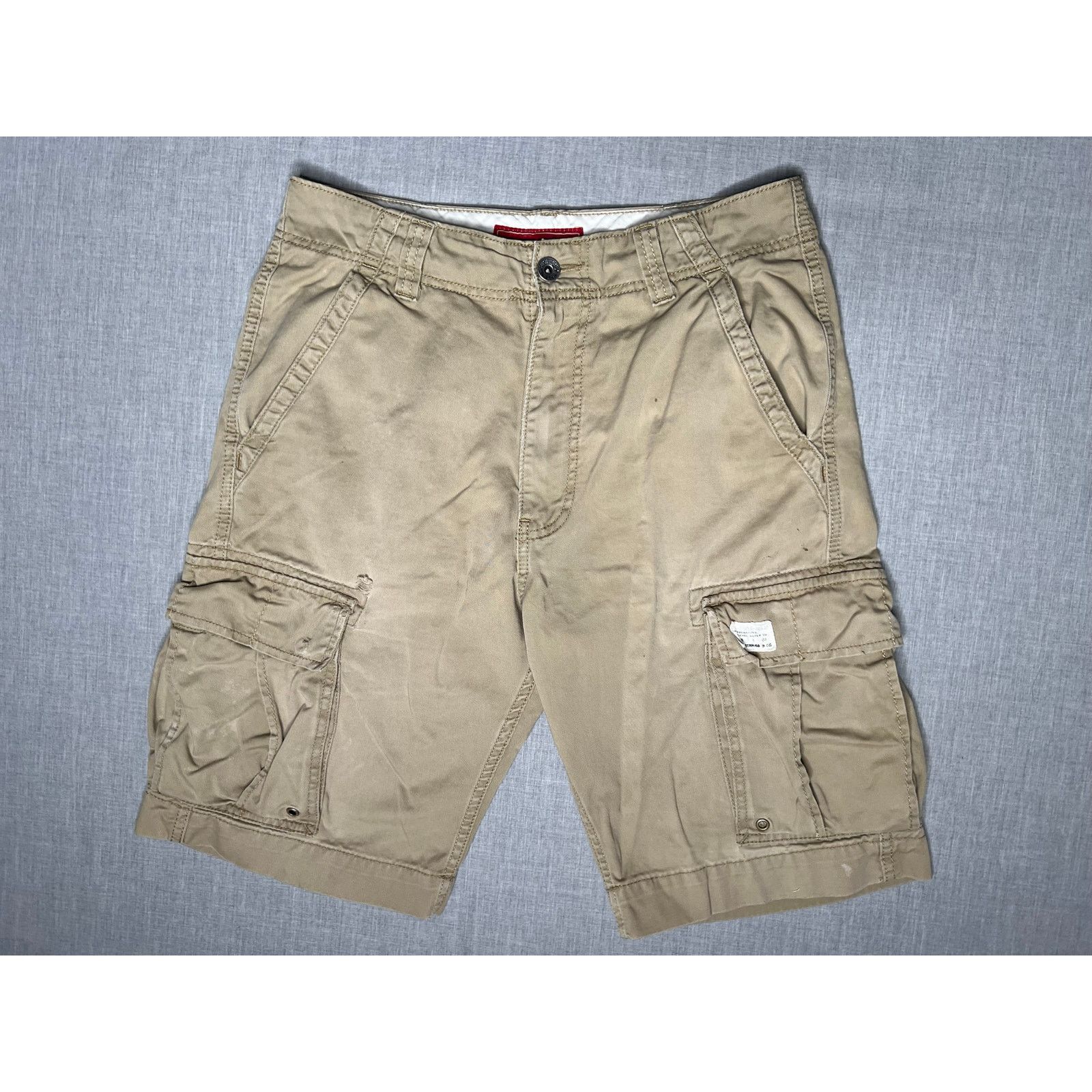 Levi's Vintage Levi’s The Original Jeans Tan Cargo Shorts 32 Size US 32 / EU 48 - 1 Thumbnail