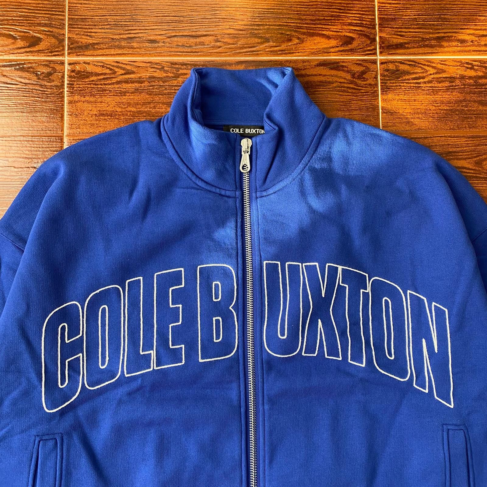 Cole Buxton Cobalt Blue Embroidered Logo Oversized Varsity Jacket Size US M / EU 48-50 / 2 - 6 Thumbnail
