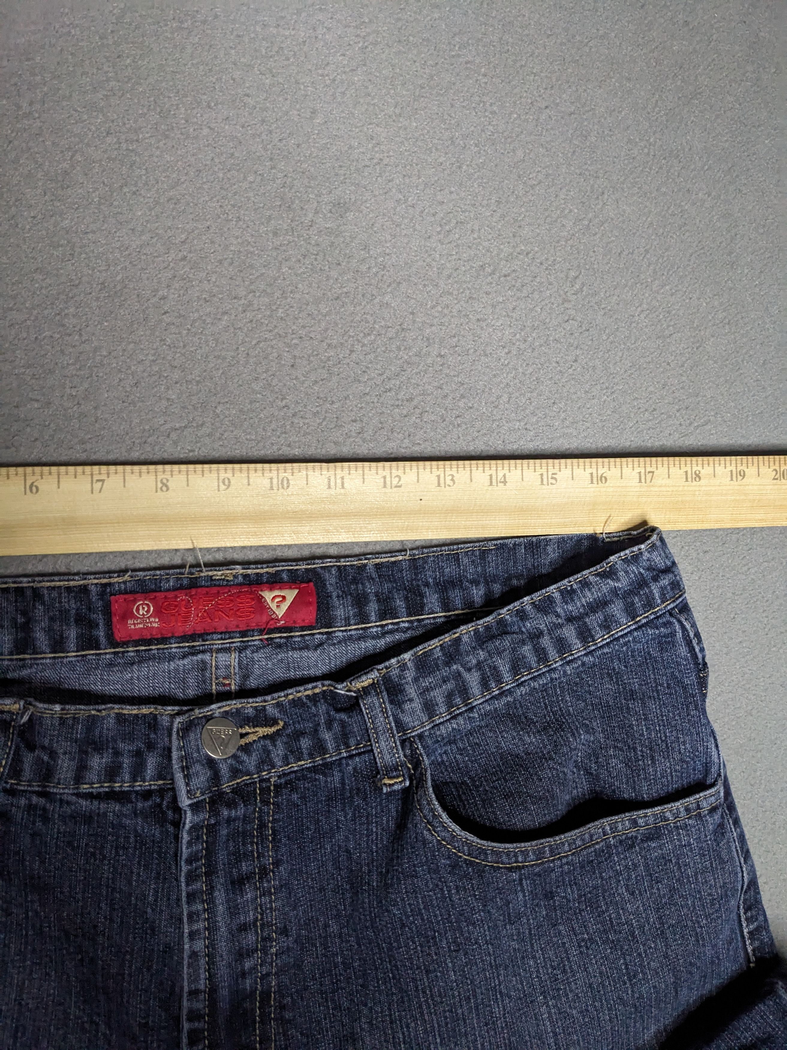 Guess VTG Guess Jeans Cropped Denim Wide Baggy Mens 34x26 Y2K USA Size US 34 / EU 50 - 16 Thumbnail