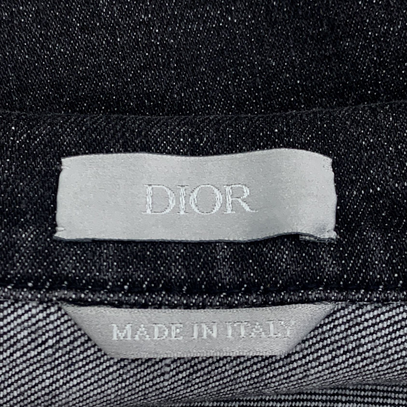 Dior Dior Black Patchwork Cotton Zip Denim Jacket (Size XS) Size XS / US 0-2 / IT 36-38 - 2 Thumbnail