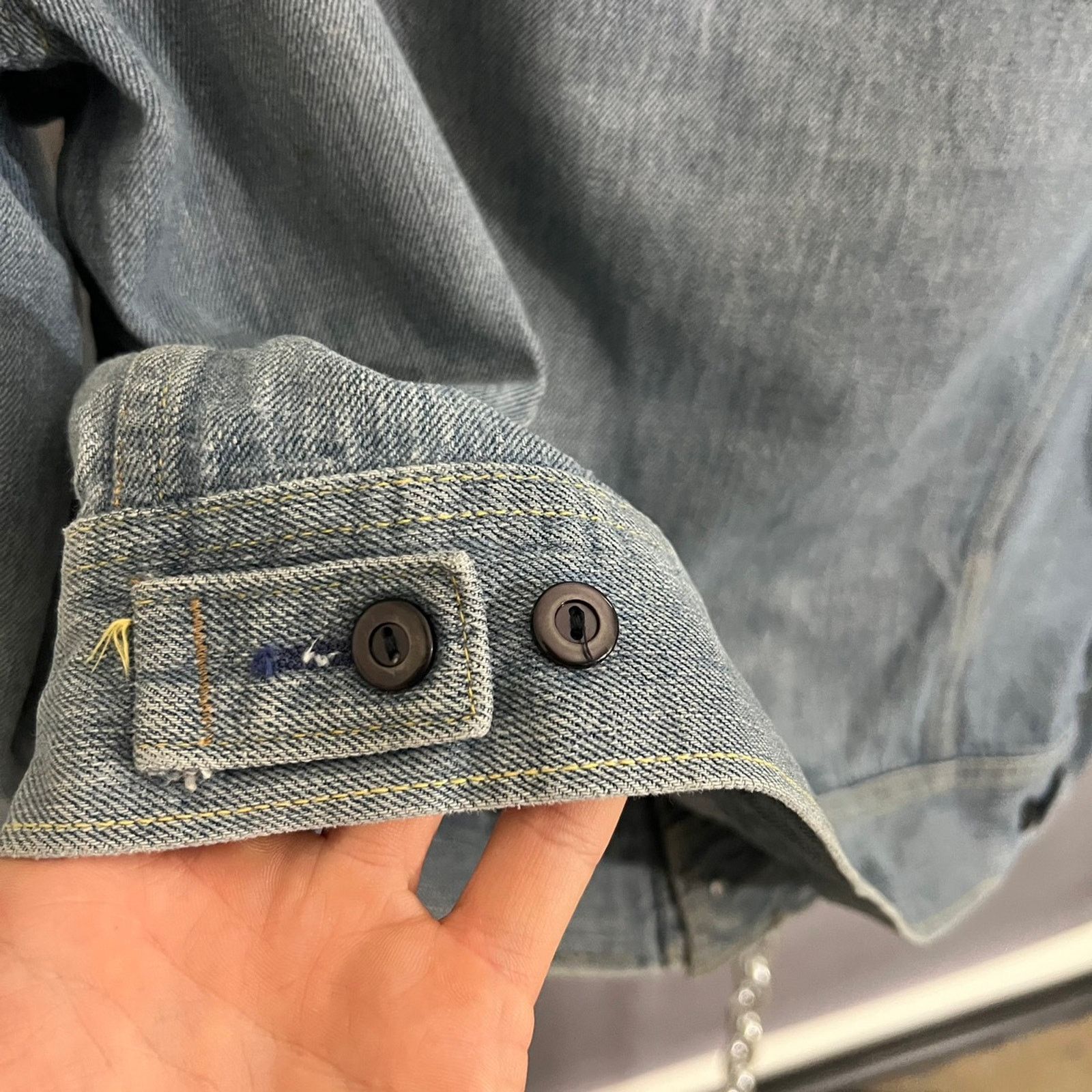 Lee × Vintage Vintage 70s Lee Mr denim jacket Mercury dime buttons Size US L / EU 52-54 / 3 - 8 Thumbnail
