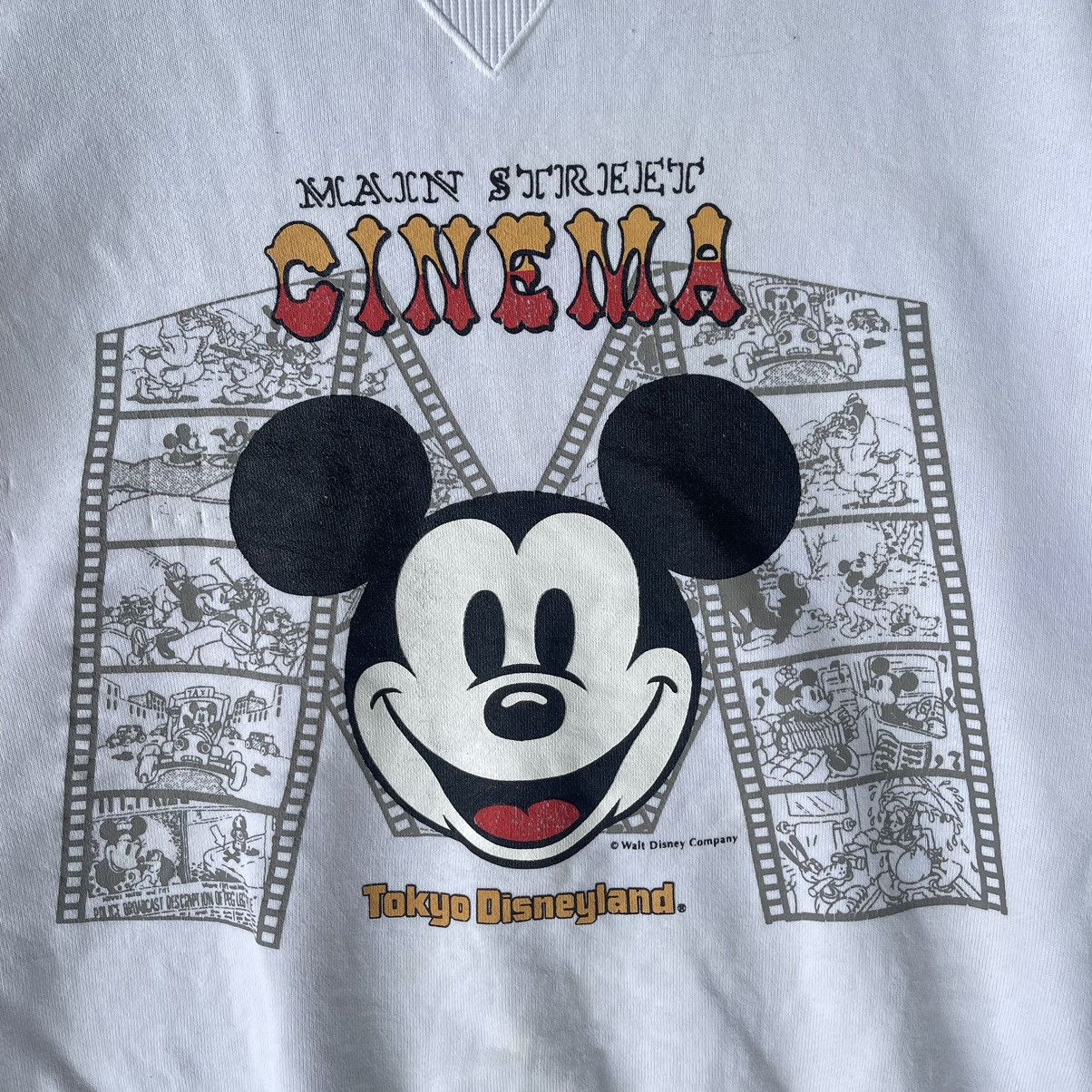 Disney Vintage 90s Disney Mickey Mouse Cinema Sweatshirt Pullover Size US S / EU 44-46 / 1 - 2 Thumbnail