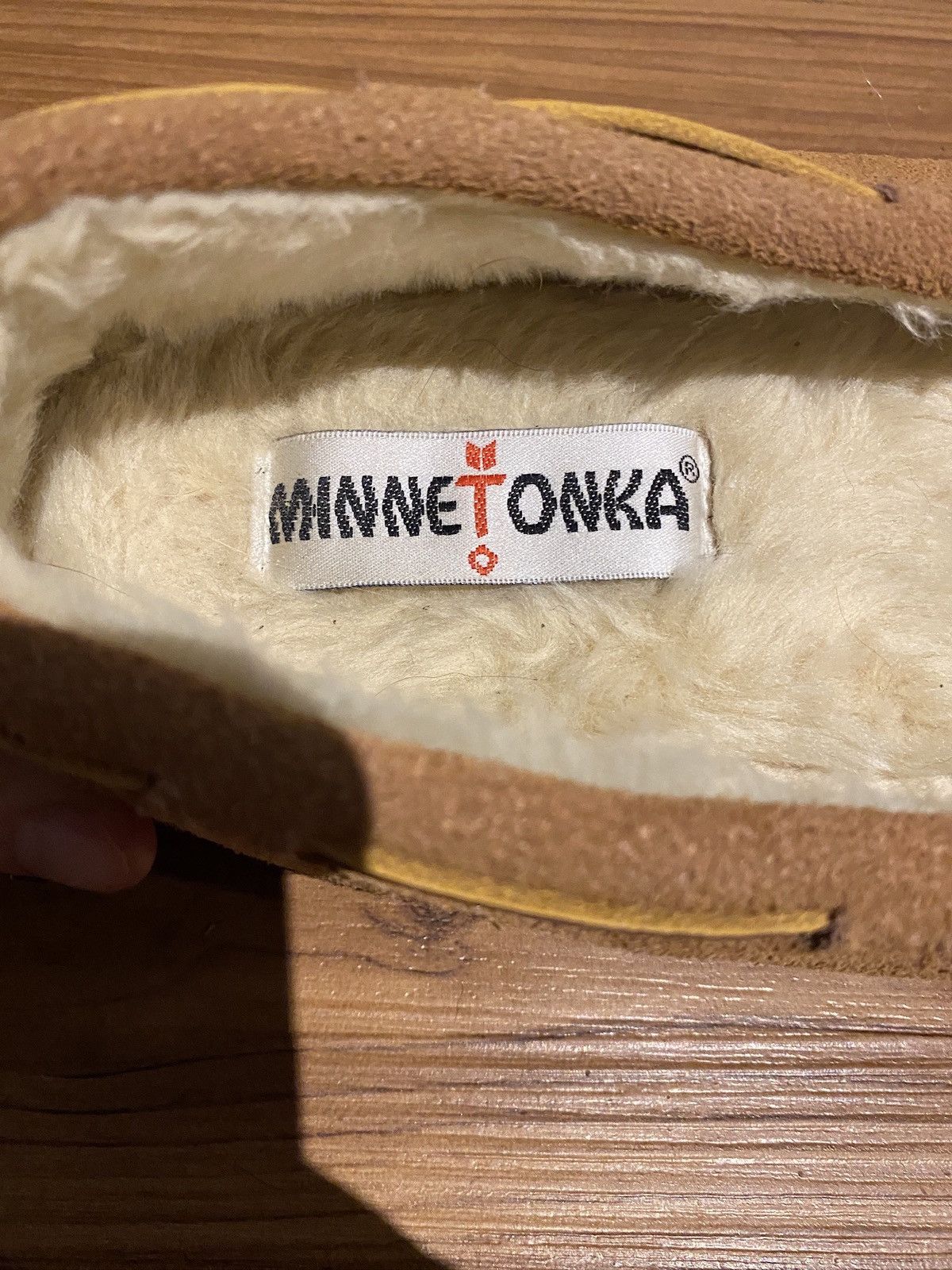 Minnetonka Minnetonka Tan Suede Moccasins Size US 9 / IT 39 - 3 Thumbnail