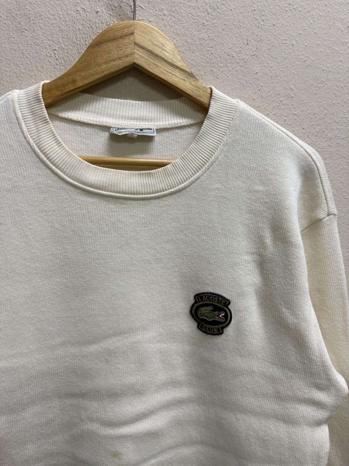 Lacoste Vintage Chemise Lacoste Chest Logo Knit Sweatshirt Size US S / EU 44-46 / 1 - 19 Thumbnail