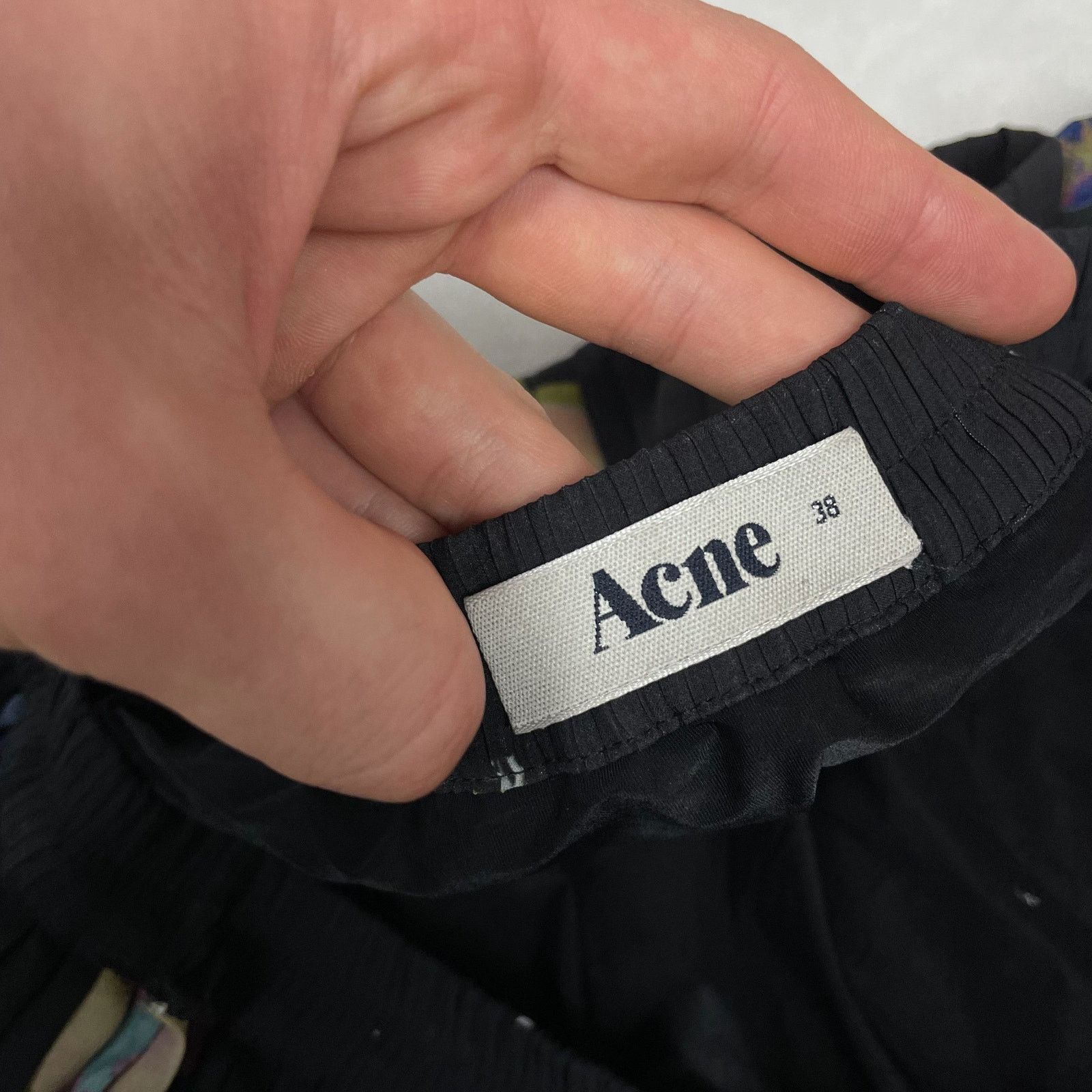 Acne Studios Acne Women's Black Polyester Pleated Pull On Flare Skirt 38 Size 38" / US 16 / IT 52 - 7 Thumbnail