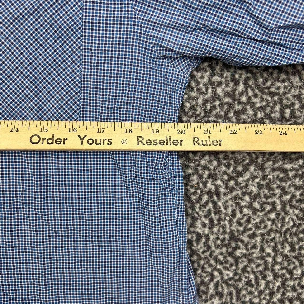 Lacoste Lacoste Button Up Shirt 40 Classic Fit Gingham Check Cotton Size US XXS / EU 40 - 4 Thumbnail