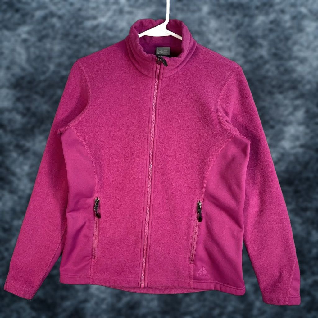 Nike ACG VINTAGE Nike ACG Therma Fit Fleece Sweatshirt Shirt Womens Small Pink Zip Mock Neck Athletic 90s Nike ACG Womens Sweatshirt Size S / US 4 / IT 40 - 1 Thumbnail