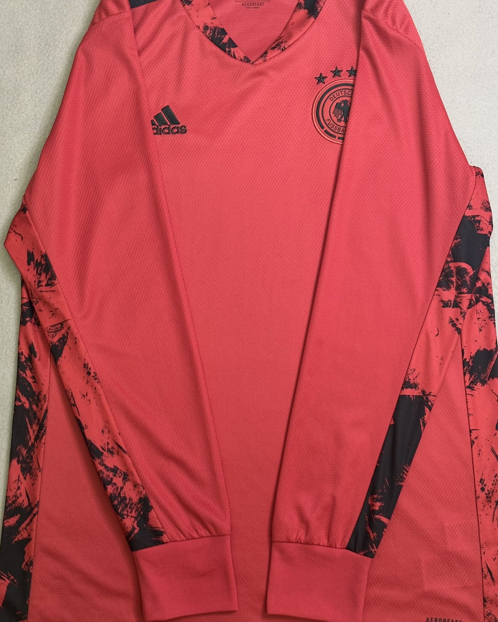 Adidas Germany 2020 Adidas Goalkeeper Jersey Red Size L Size US L / EU 52-54 / 3 - 9 Thumbnail