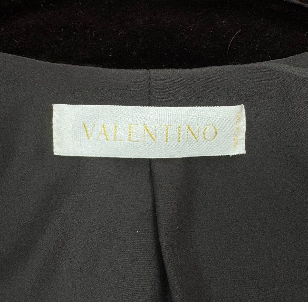 Valentino Valentino Wool Herringbone & Velour Jacket Simulated Vest Size M / US 6-8 / IT 42-44 - 16 Thumbnail