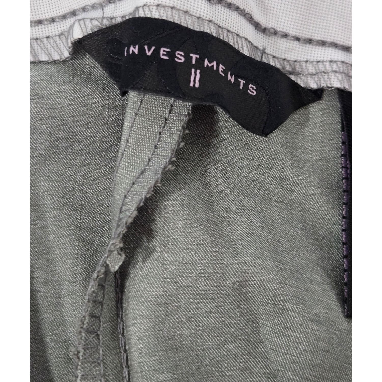 Other Investments II Gray Park Avenue Fit Dress Pants 14W NWTS Size 36" / US 14 / IT 50 - 5 Thumbnail