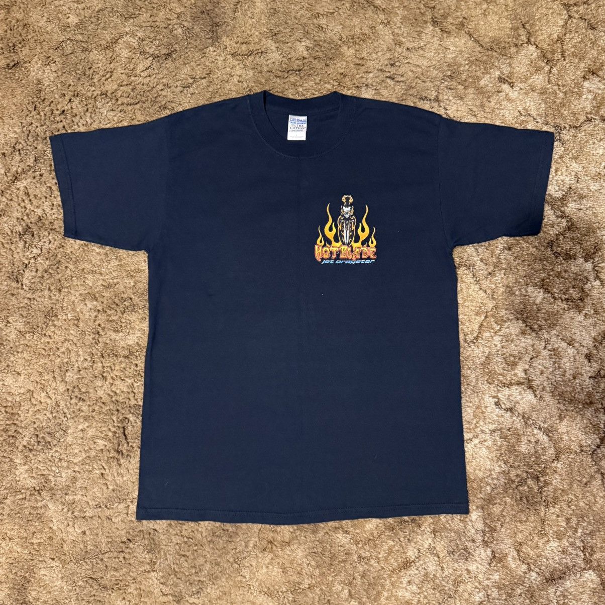Vintage Vintage Hot Blade Jet Dragster T-Shirt Black Large Size US L / EU 52-54 / 3 - 3 Thumbnail