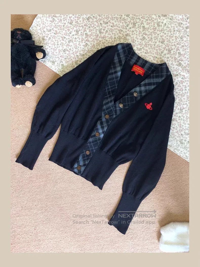 Vivienne Westwood Vivienne Westwood Striped Cardigan, Long Sleeve Cardigan J Size L / US 10 / IT 46 - 1 Thumbnail