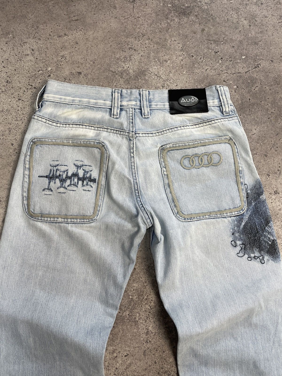 Vintage Y2K Baggy Audi Racing Jeans
