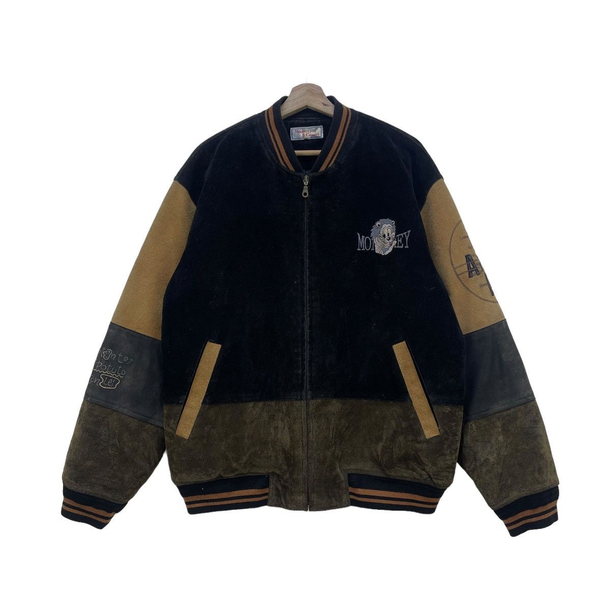 Japanese Brand × Vintage Japanese Brand Monterey And Carmel Colour Block Varsity Size US L / EU 52-54 / 3 - 1 Thumbnail