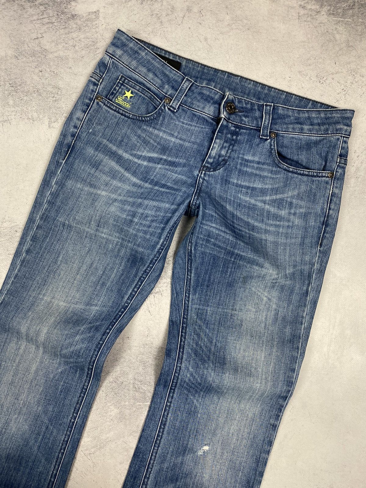 Gucci Gucci Boot Cut Blue Jeans Luxury Italy Designer Women Size 26" / US 2 / IT 38 - 11 Thumbnail