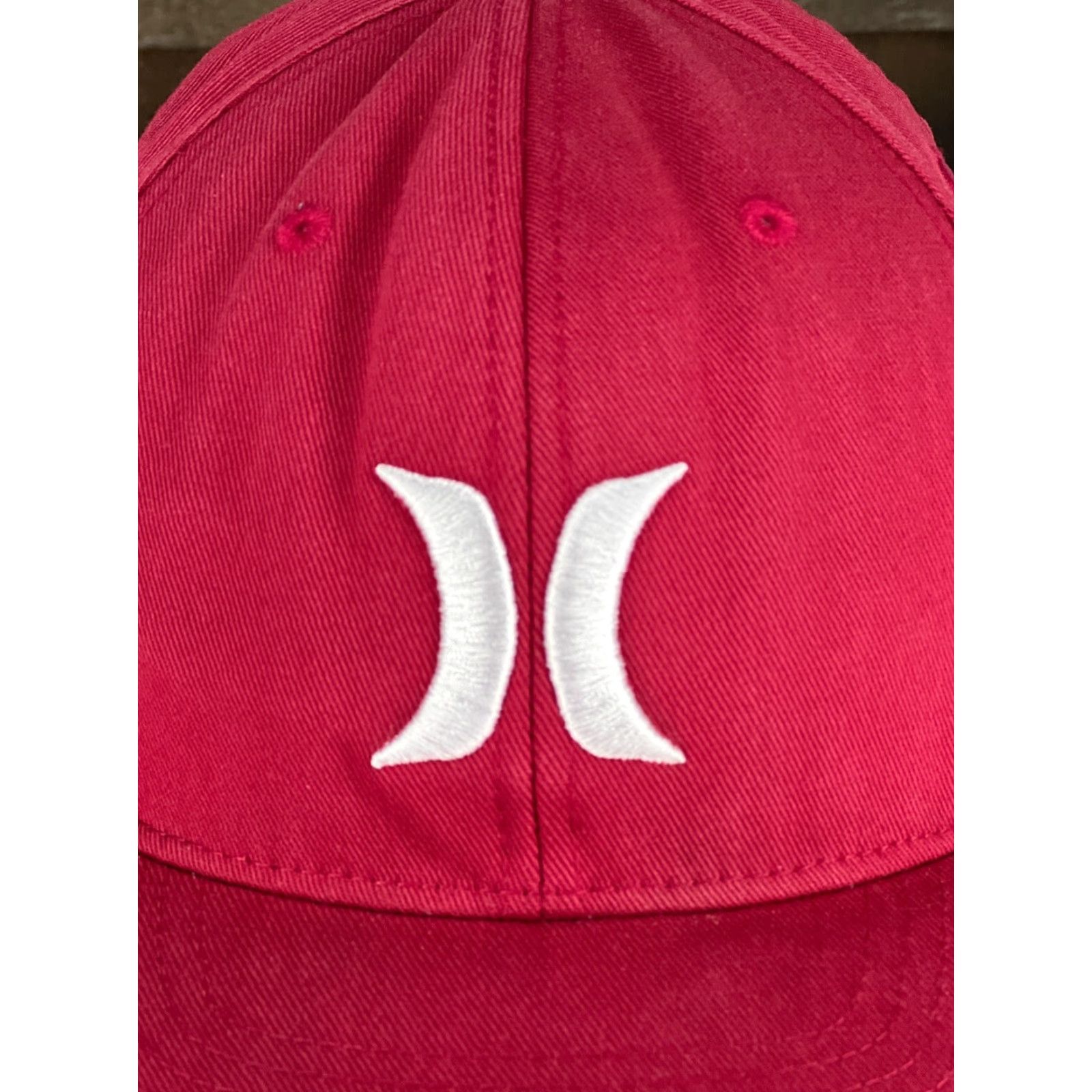 Hurley Billabong Hat Cap Fitted Adult Large Red Skate Polyester Twill A Size ONE SIZE - 7 Thumbnail