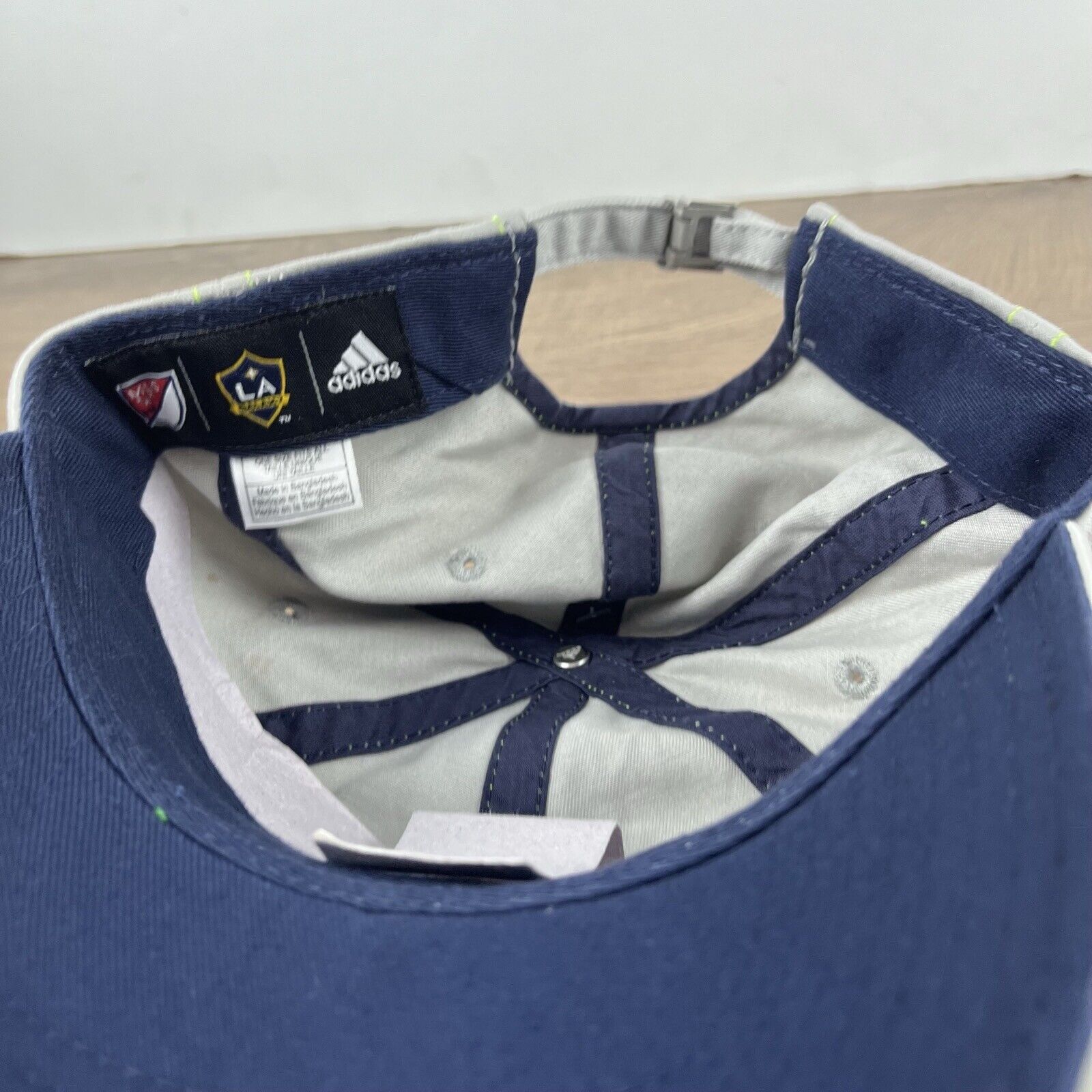 Adidas LA Galaxy Adidas Hat Womens MLS Hat Gray Cap Adjustable Hat Size ONE SIZE - 15 Thumbnail