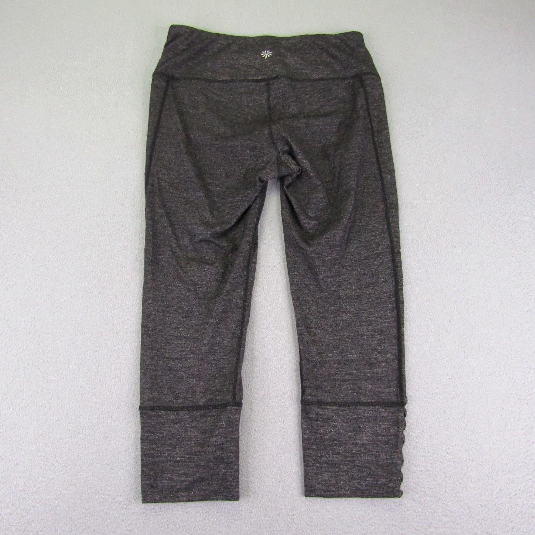 Athleta Athleta Leggings Womens Small Gray Mid Calf Cropped Athletic Yoga workout Pants Size 28" / US 6 / IT 42 - 4 Thumbnail