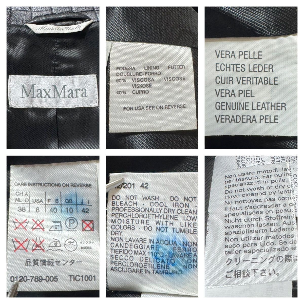 Max Mara Max Mara Crocodile Embossed Leather Jacket and Skirt Suit Size M / US 6-8 / IT 42-44 - 3 Thumbnail