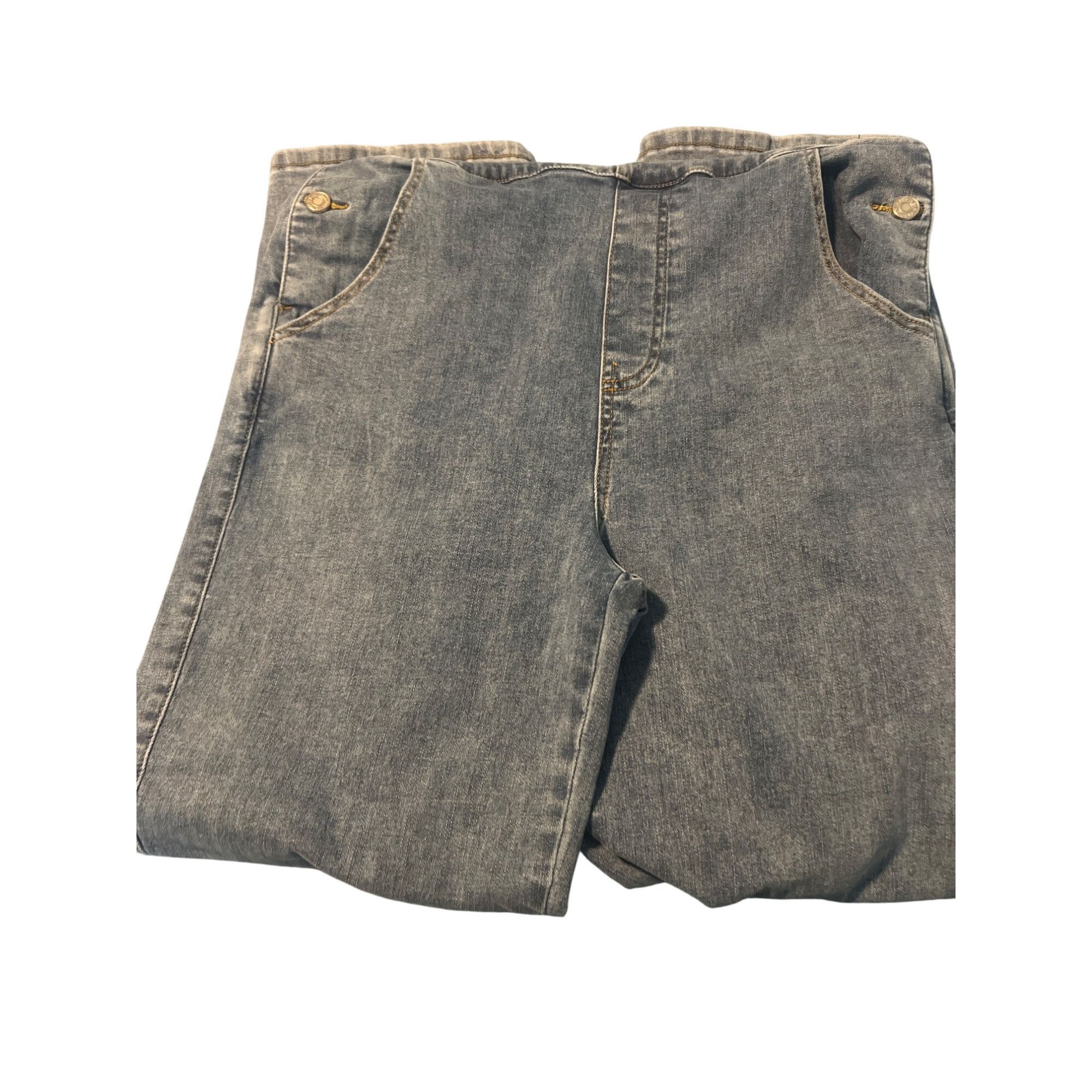 Other Denim Jean Overalls Women Adjustable Straps Straight Leg Str Size 32" / US 10 / IT 46 - 3 Thumbnail