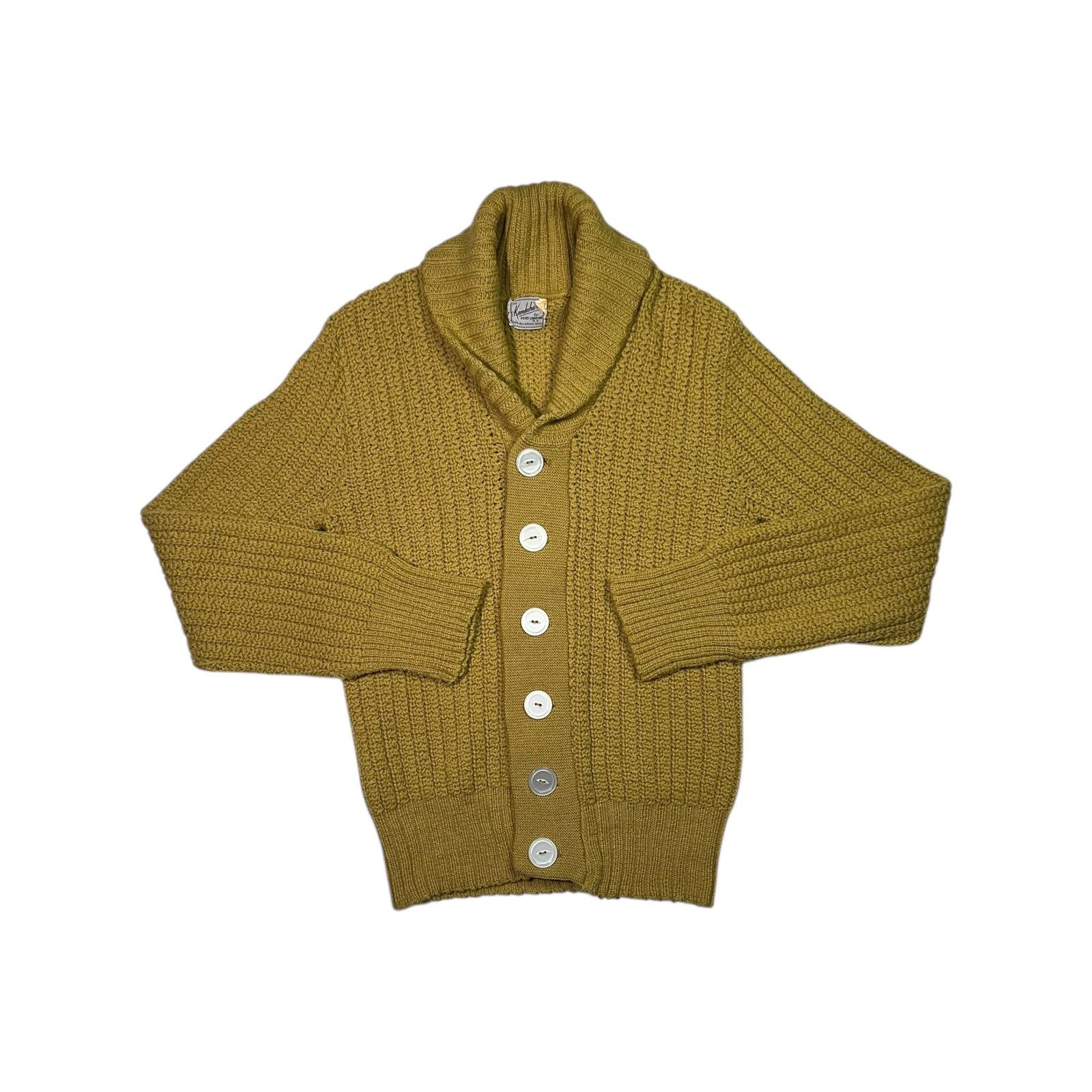 Vintage 1950s The Kandahar Bert Charon NY virgin wool cardigan Size US S / EU 44-46 / 1 - 1 Thumbnail