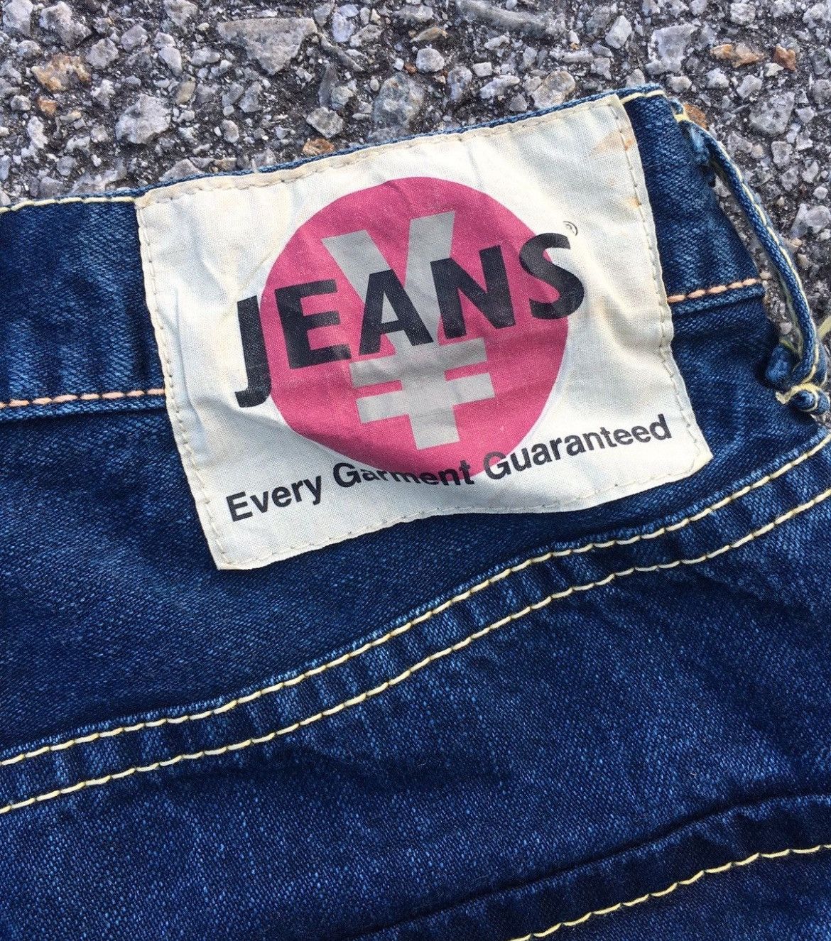 Hysteric Glamour × Issey Miyake × Japanese Brand Flare💥 90s Yen Jeans Red Label Insane Faded Distressed Jean Size US 32 / EU 48 - 6 Thumbnail