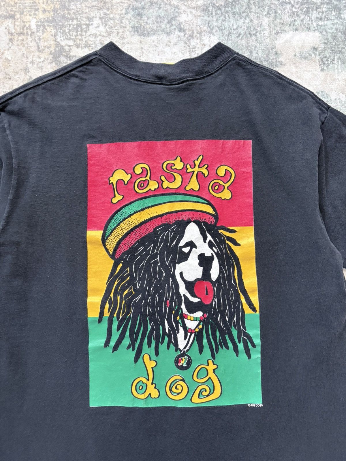 Big Dogs 90’s Big Dogs Rasta Single Stitch Vintage Tee Shirt Size US L / EU 52-54 / 3 - 3 Thumbnail