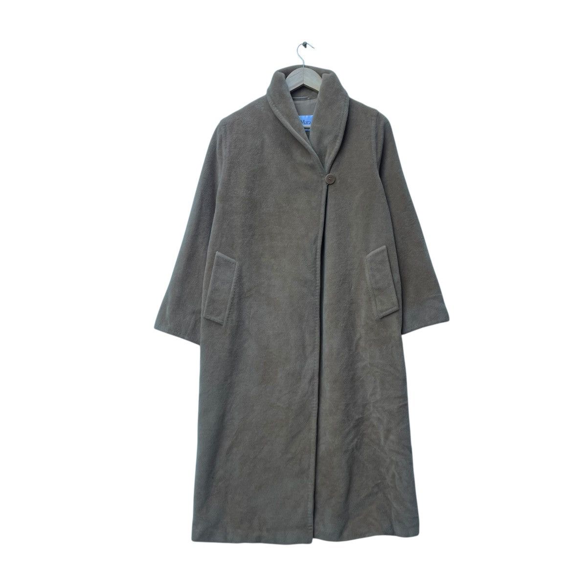Autumn Cashmere × Max Mara × Weekend Max Mara 💥Vintage Max Mara Long Coat Wool Single Button Jacket Size M / US 6-8 / IT 42-44 - 1 Thumbnail